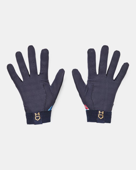 Women's UA Radar Batting Gloves, Blue, pdpMainDesktop image number 1